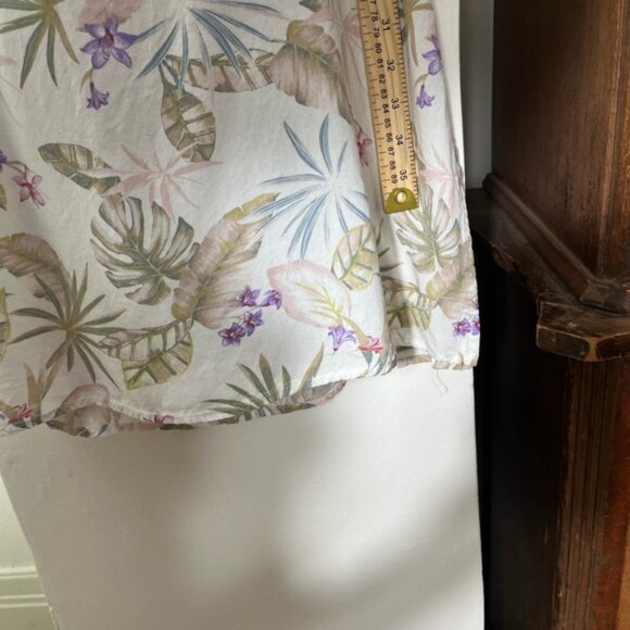 White Tropical  Midi Dress - Picture 4 of 8